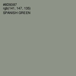 #8D9387 - Spanish Green Color Image
